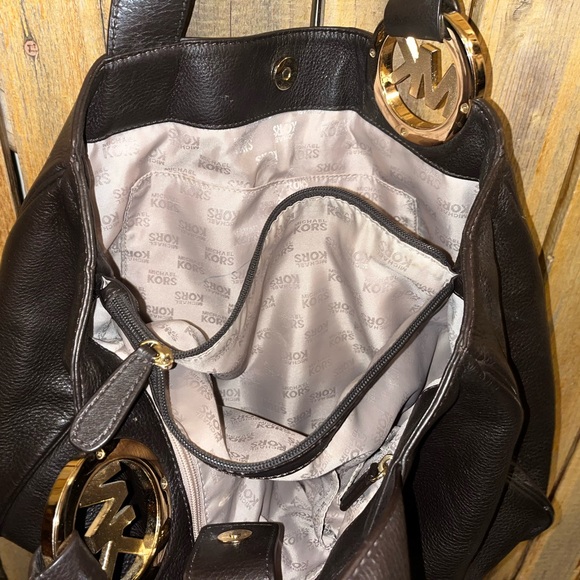 Micheal Kors Brown Leather Satchel - Picture 7 of 7